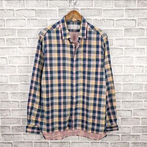 Shipley & Halmos Pink and Blue Plaid Shirt